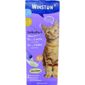 بستنی گربه مرغ و ماهی پک 8 عددی وینستون