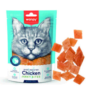 تشویقی گربه Chicken Jerky Bites بسته 80 گرمی ونپی