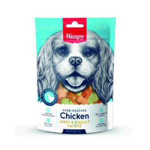 تشویقی سگ Chicken Jerky With Biscuit Twisted بسته 100 گرمی ونپی