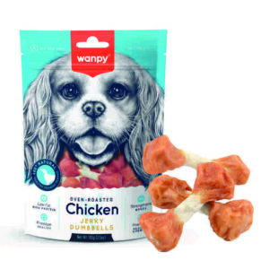 تشویقی سگ Chicken Jerky Dumbbells بسته 100 گرمی ونپی