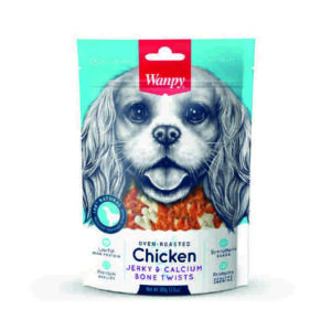 تشویقی سگ Chicken Jerky & Calcium Bone Twists بسته 100 گرمی ونپی